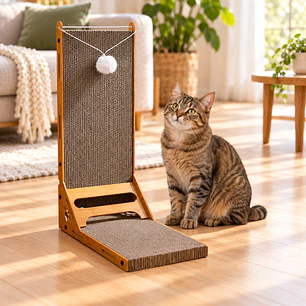 Rascador Vertical De Cartón Para Gato