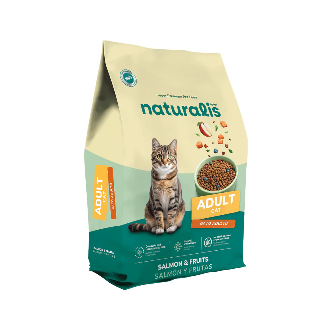Alimento Naturalis Para Gato Adulto Salmón Y Frutas 1