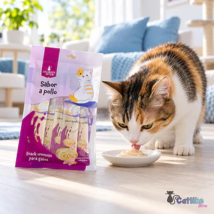 Snack Cremoso Para Gatos X 5und Calabaza Pets