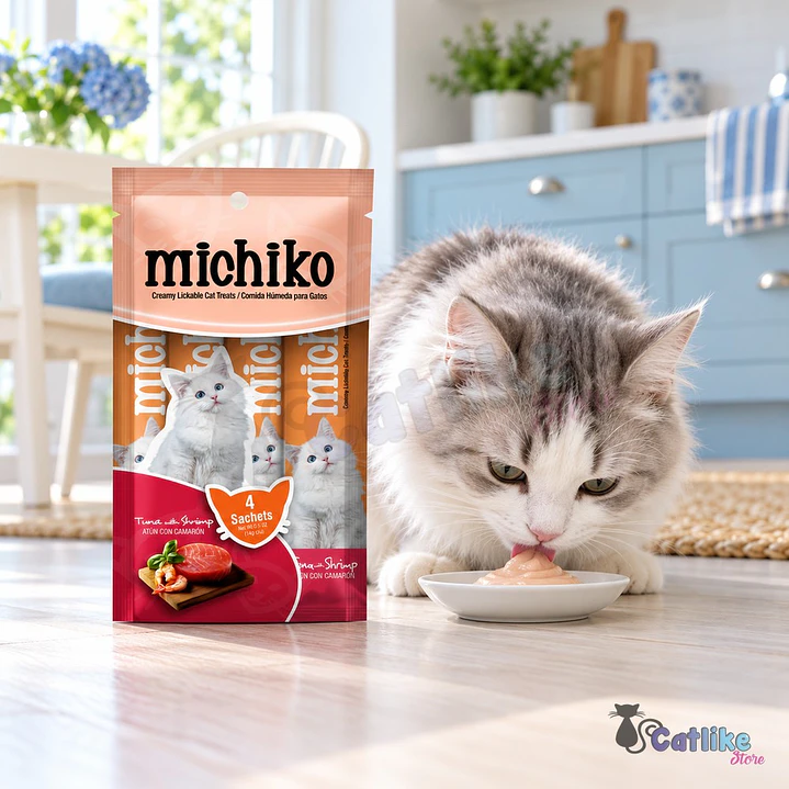Snack Michiko Para Gatos X4 Sachets 2