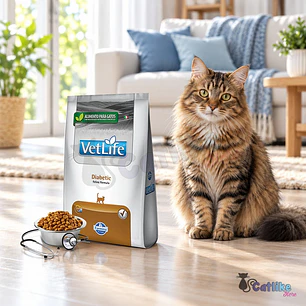 Alimento Vet Life Gato Diabetico