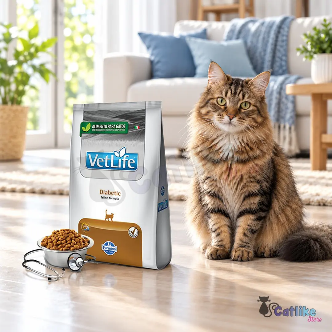 Alimento Vet Life Gato Diabetico 2