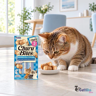 Snack Cremoso Para Gato Inaba Churu Bites