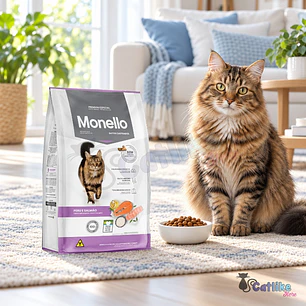 Alimento Monello Gatos Castrados Salmon y Pavo