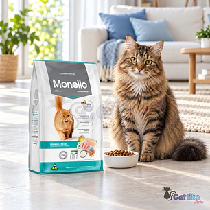 Alimento Monello Gato Bolas De Pelo Pescado Y Pollo