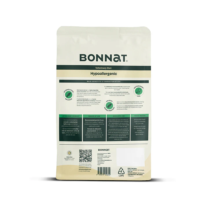 Alimento Bonnat Veterinary Diet Feline Hypoallergenic  3