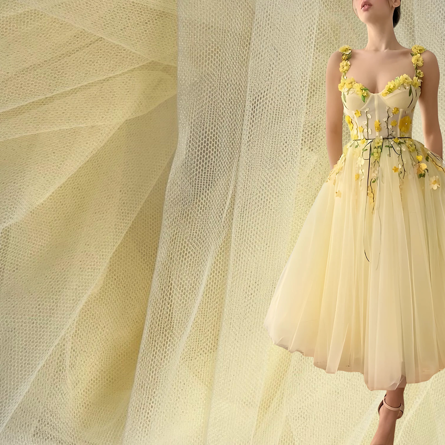 Tul Mate Premium – 100% Nylon, 22 gsm, 160 cm de ancho 3