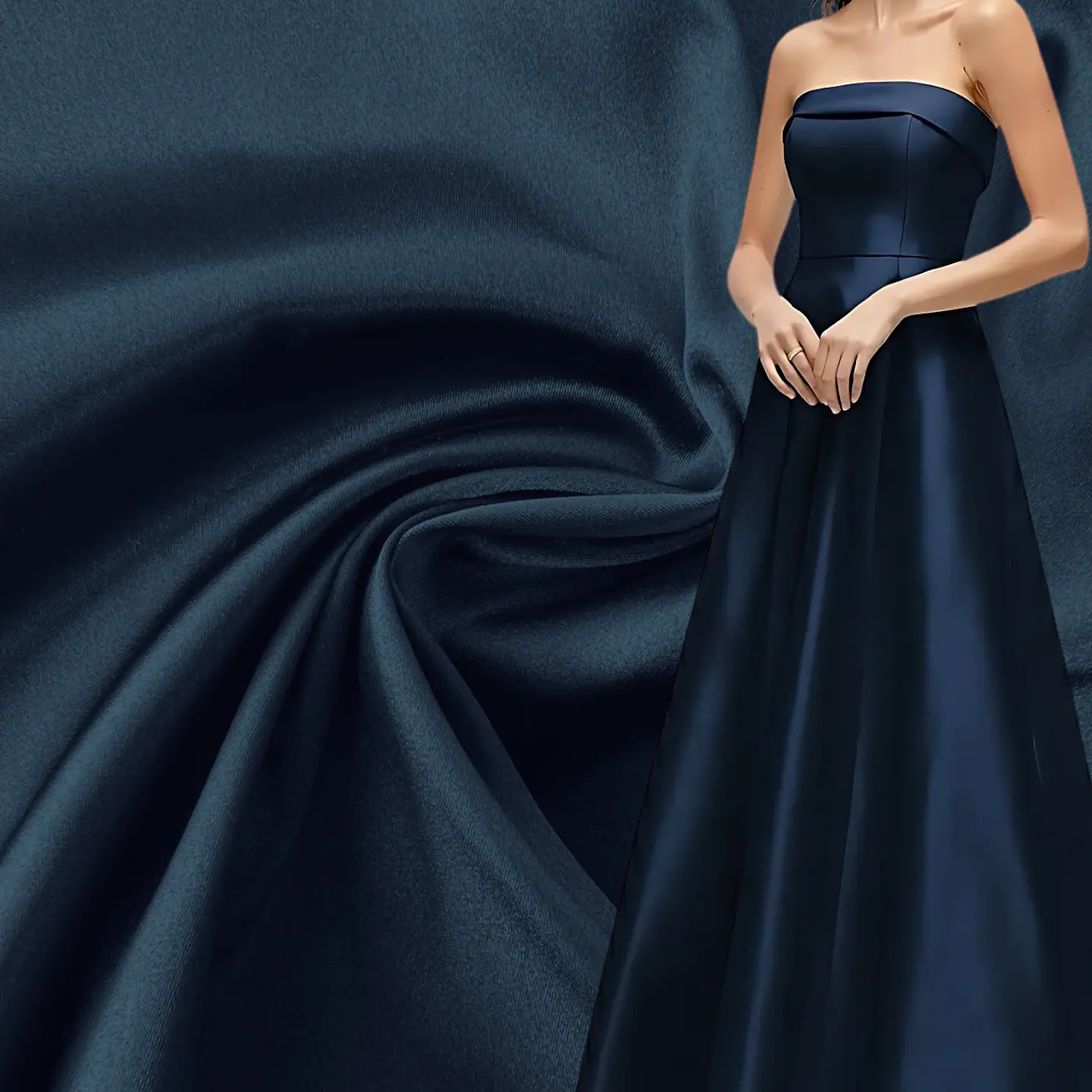 Tela Saten Premium Sastrería, 180 gsm, 120 cm de ancho, 8% elastano 4