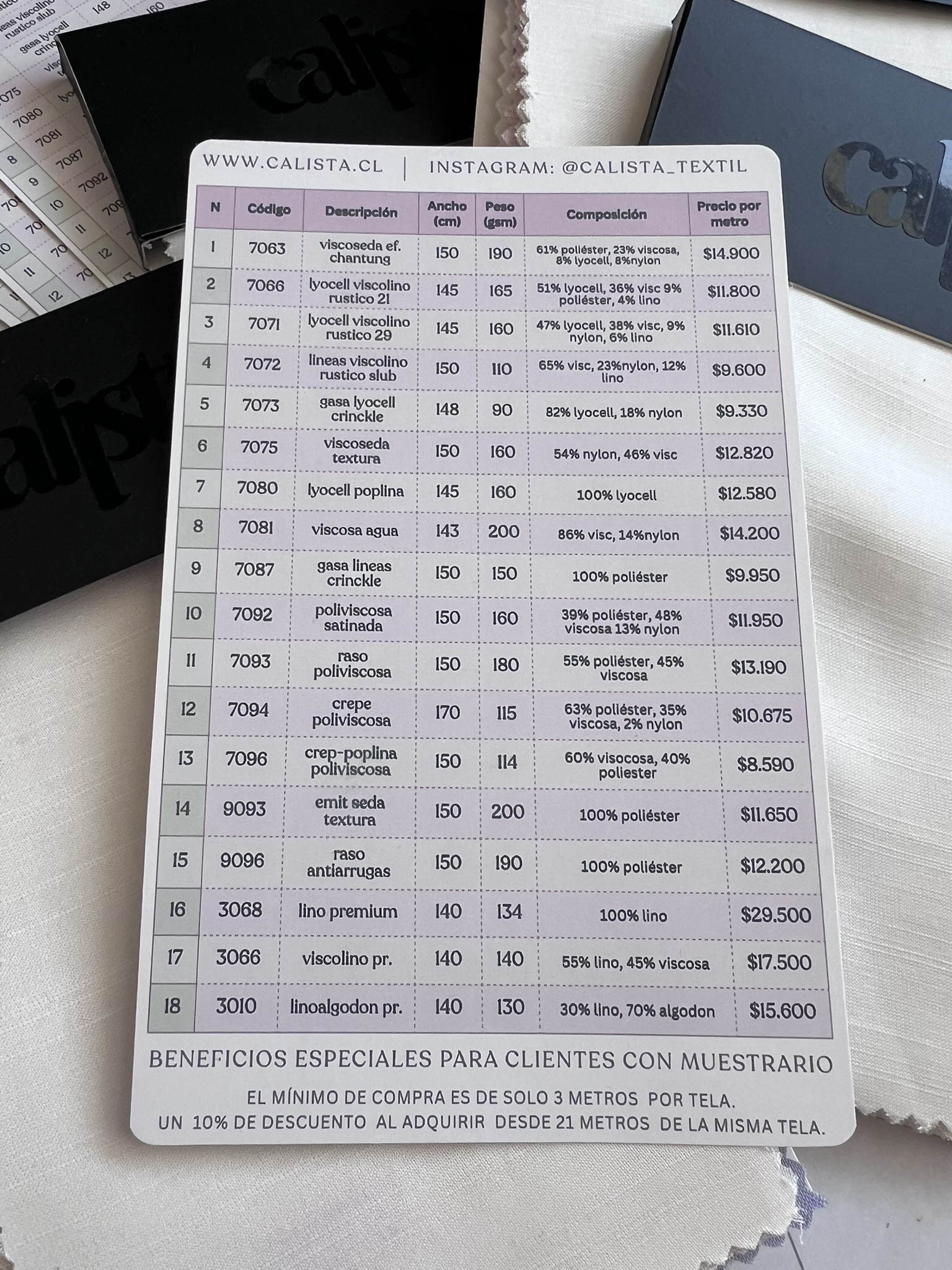 Muestrario Colección 2026/27 5