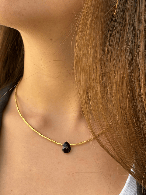 Collar Cuarzo Negro