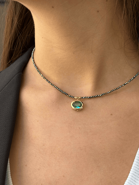 Collar Pirita - Turquesa