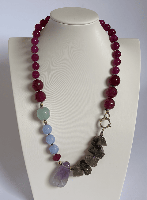 Collar Piedras Colores