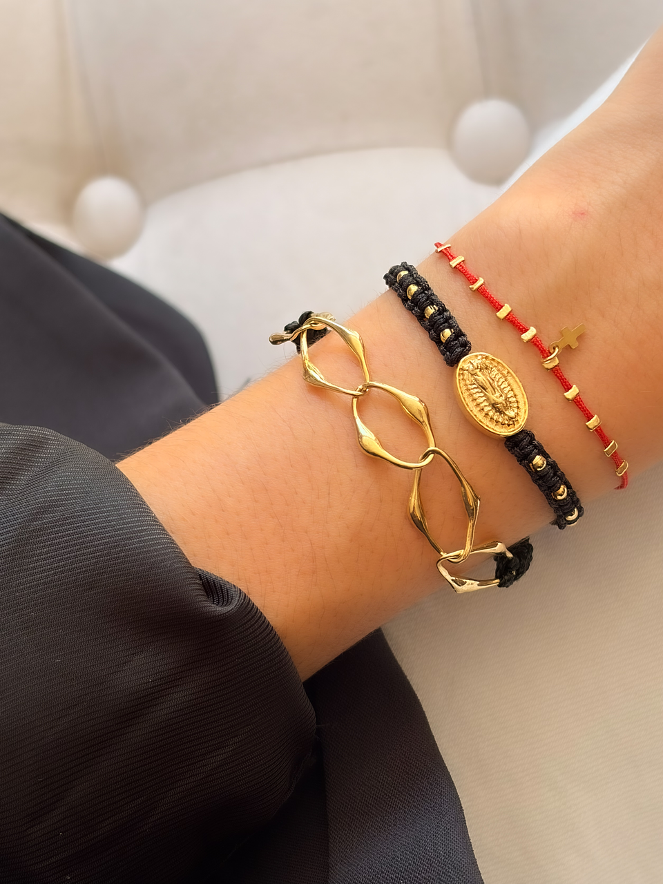 Pulsera Virgen Mostacillas 1