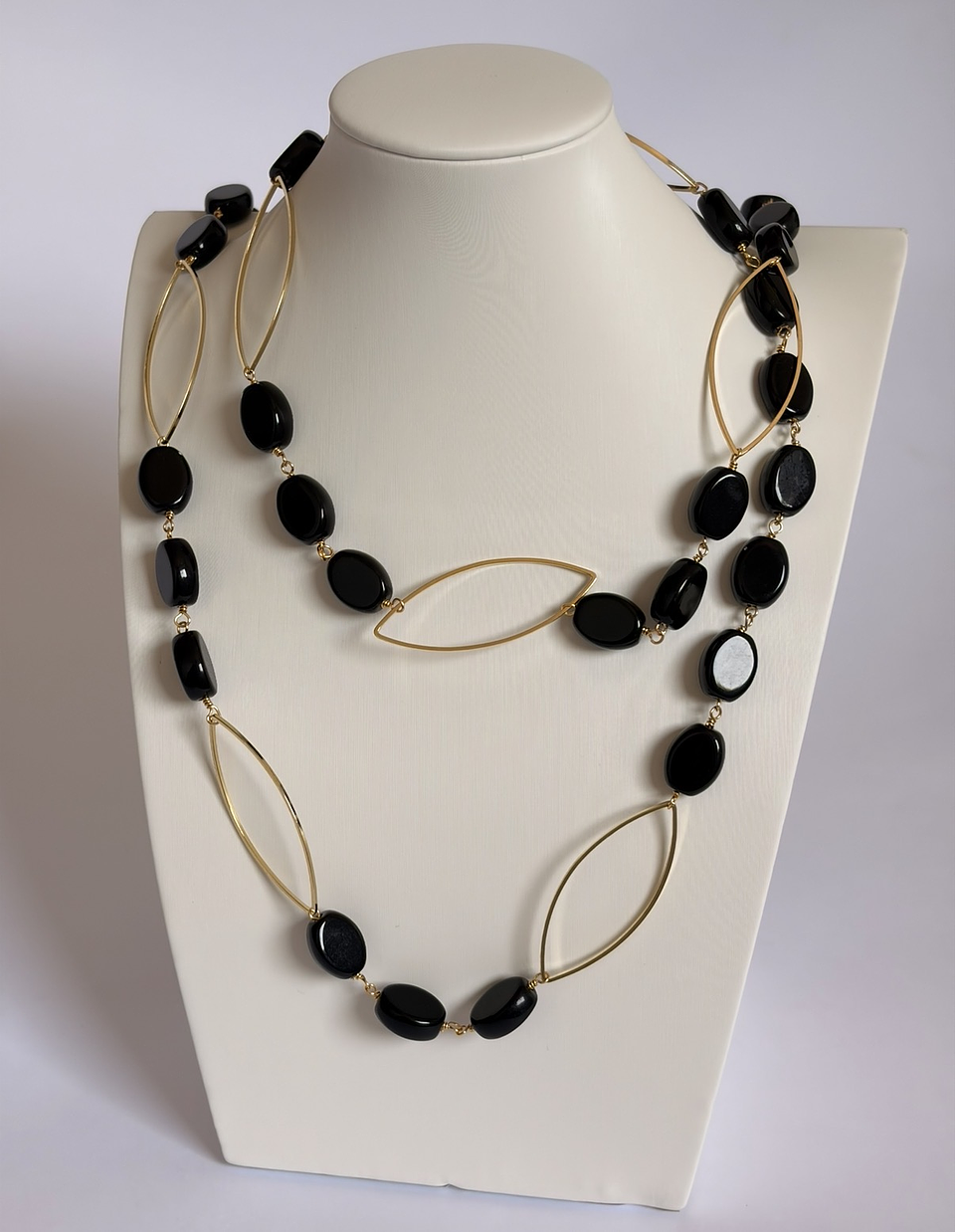 Collar Largo Negro  1