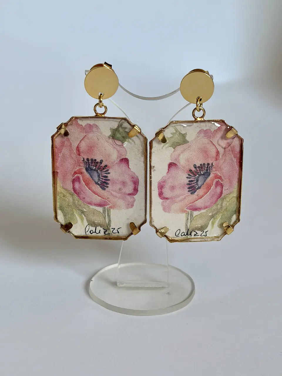 Aros Flor Pintados 1