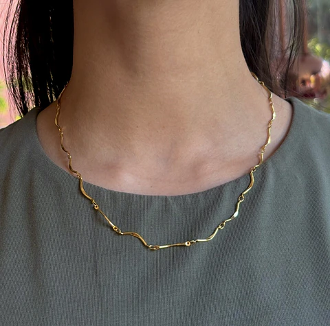 Collar Cadena Ondulada