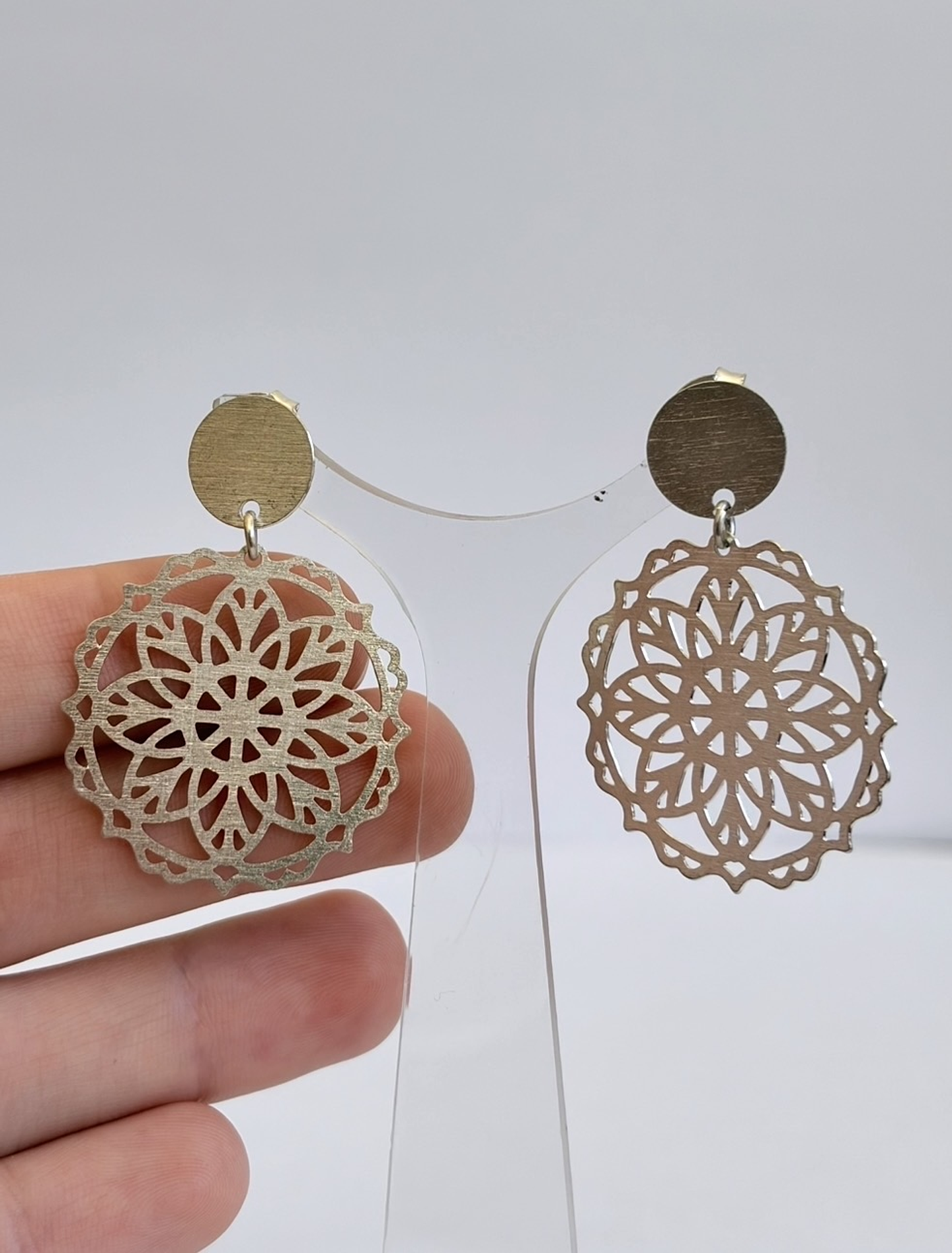 Aros Plata Mandala 2