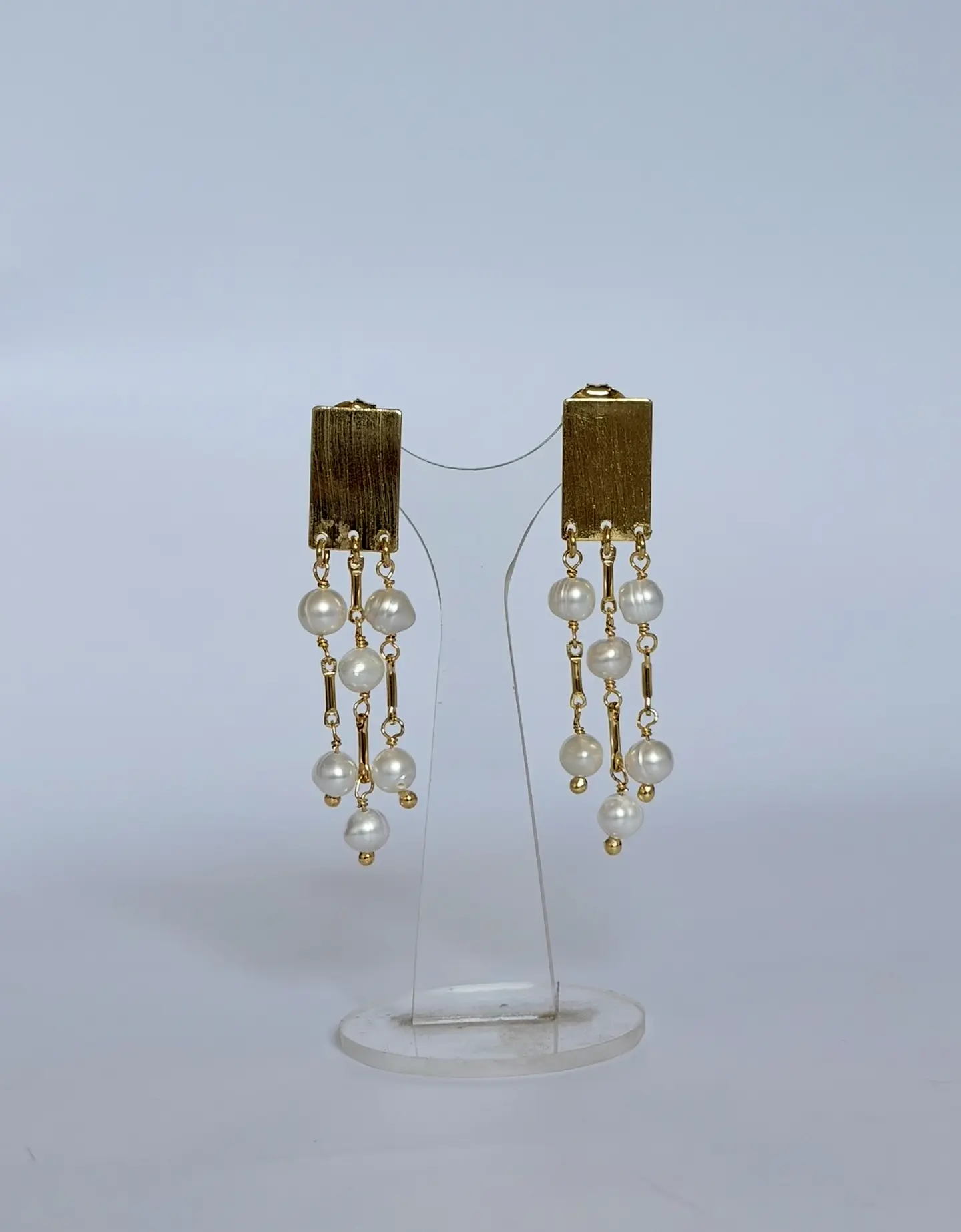 Aros Cascada Perlas THE EDGE 2