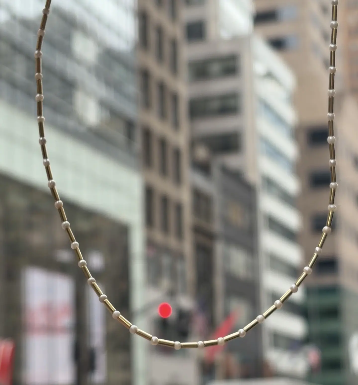 Collar Perlas Pequeñas UNION SQUARE 2