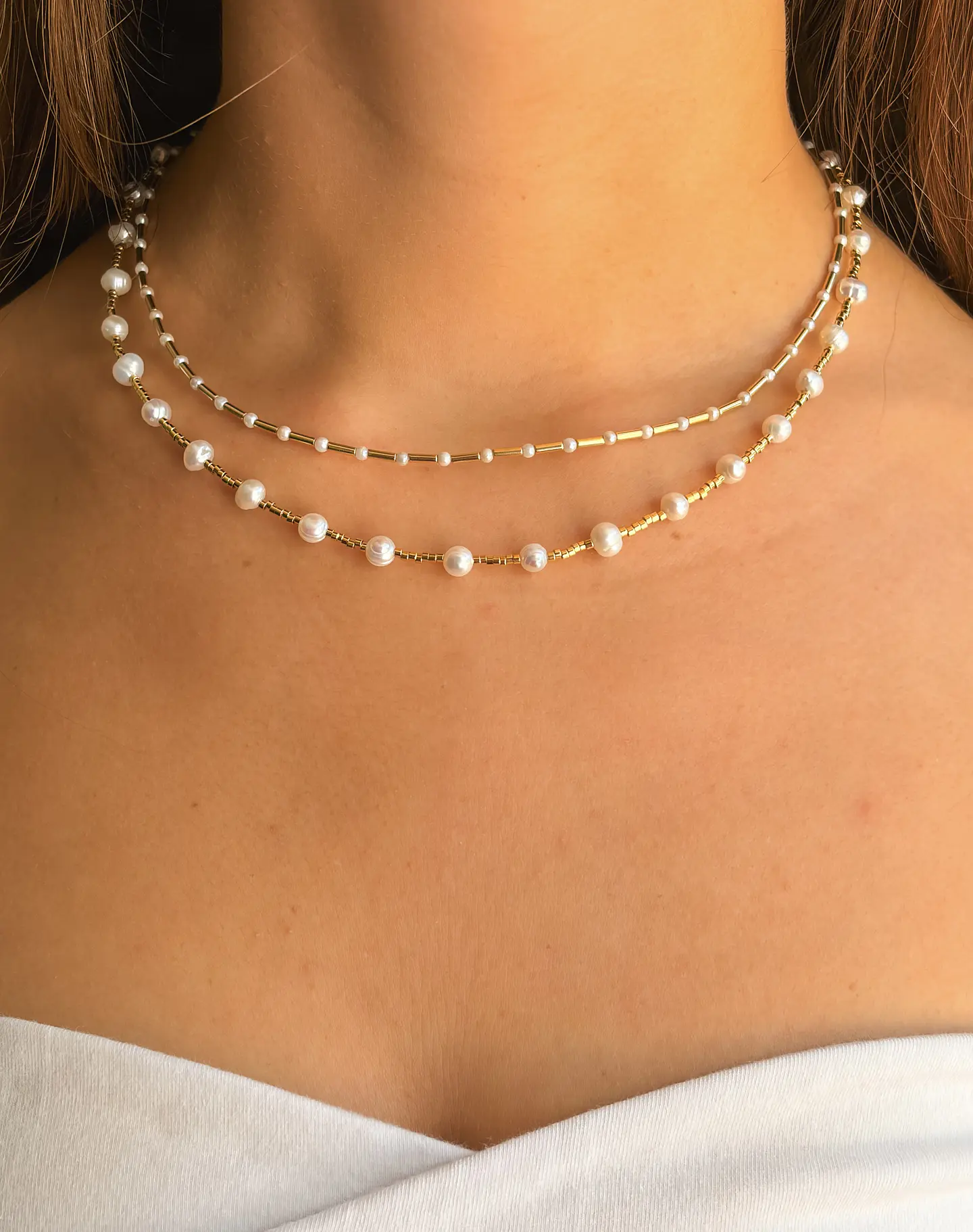 Collar Perlas Pequeñas UNION SQUARE 5