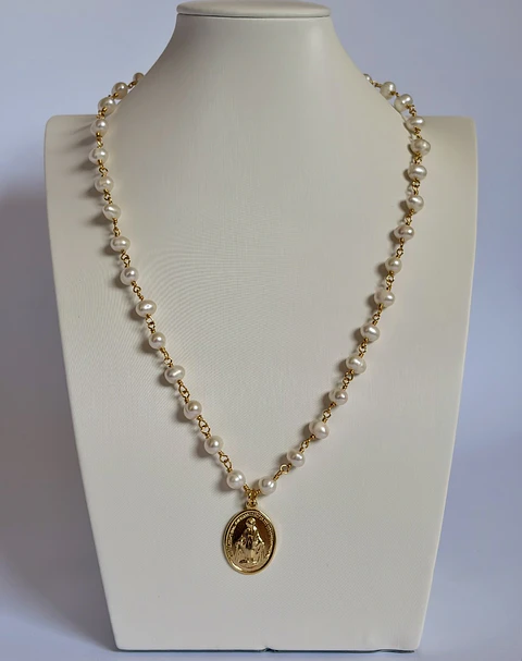 Collar Perlas Virgen BOWERY LINE