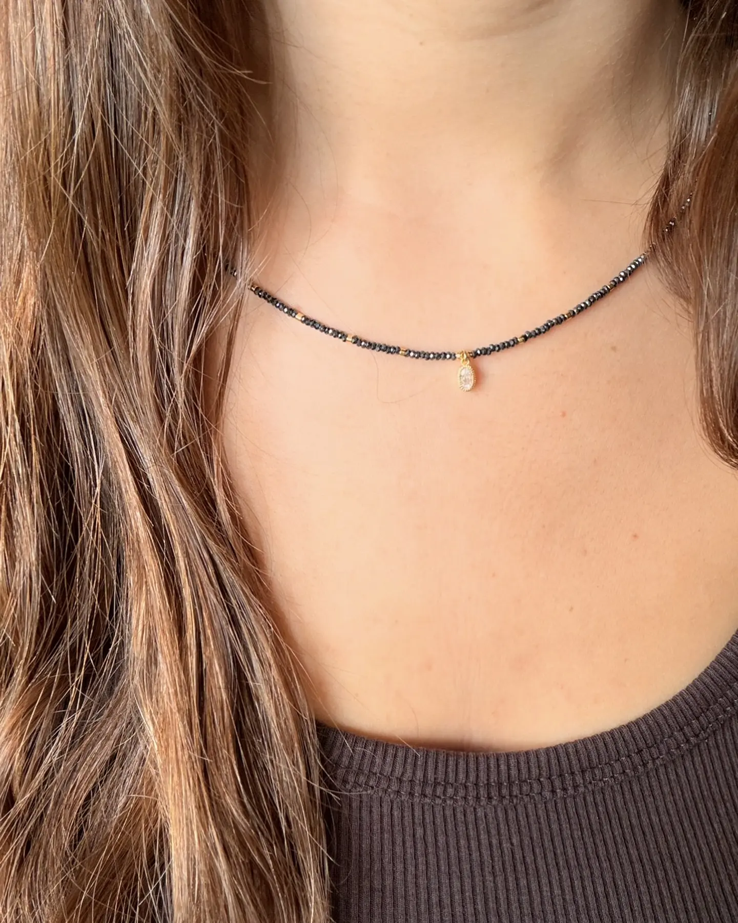 Collar Pirita con Colgante 3