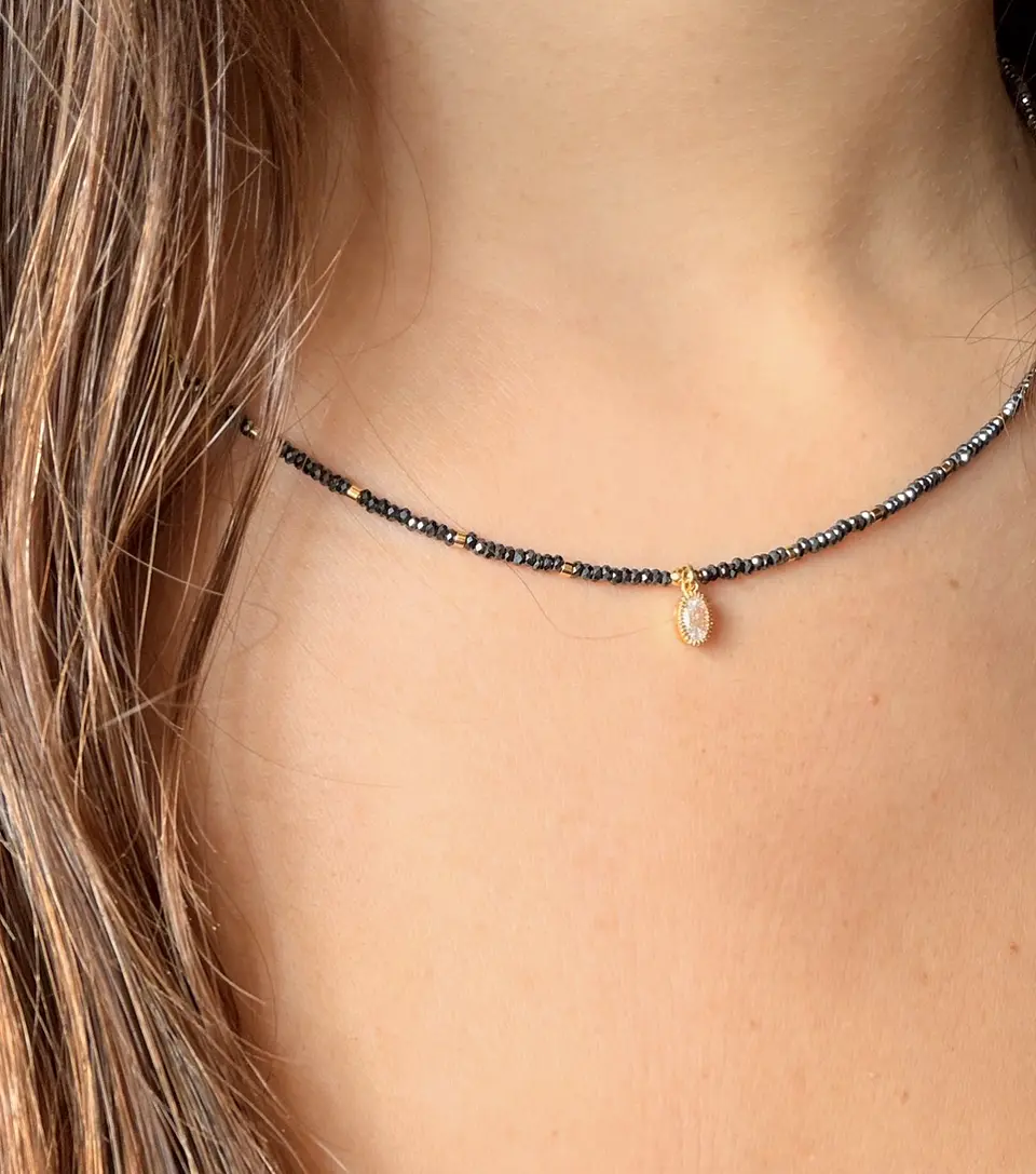 Collar Pirita con Colgante 1