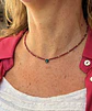Collar Fucsia Piedra Verde - Miniatura 1