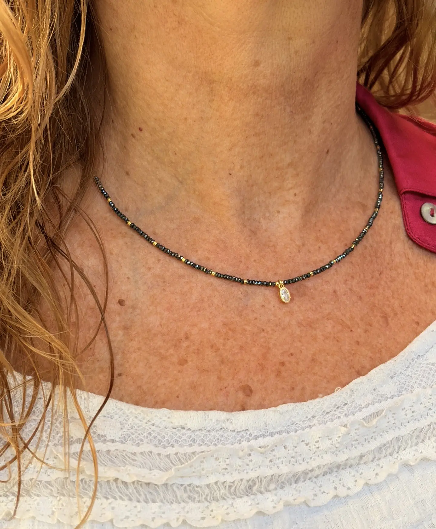 Collar Pirita con Colgante 1