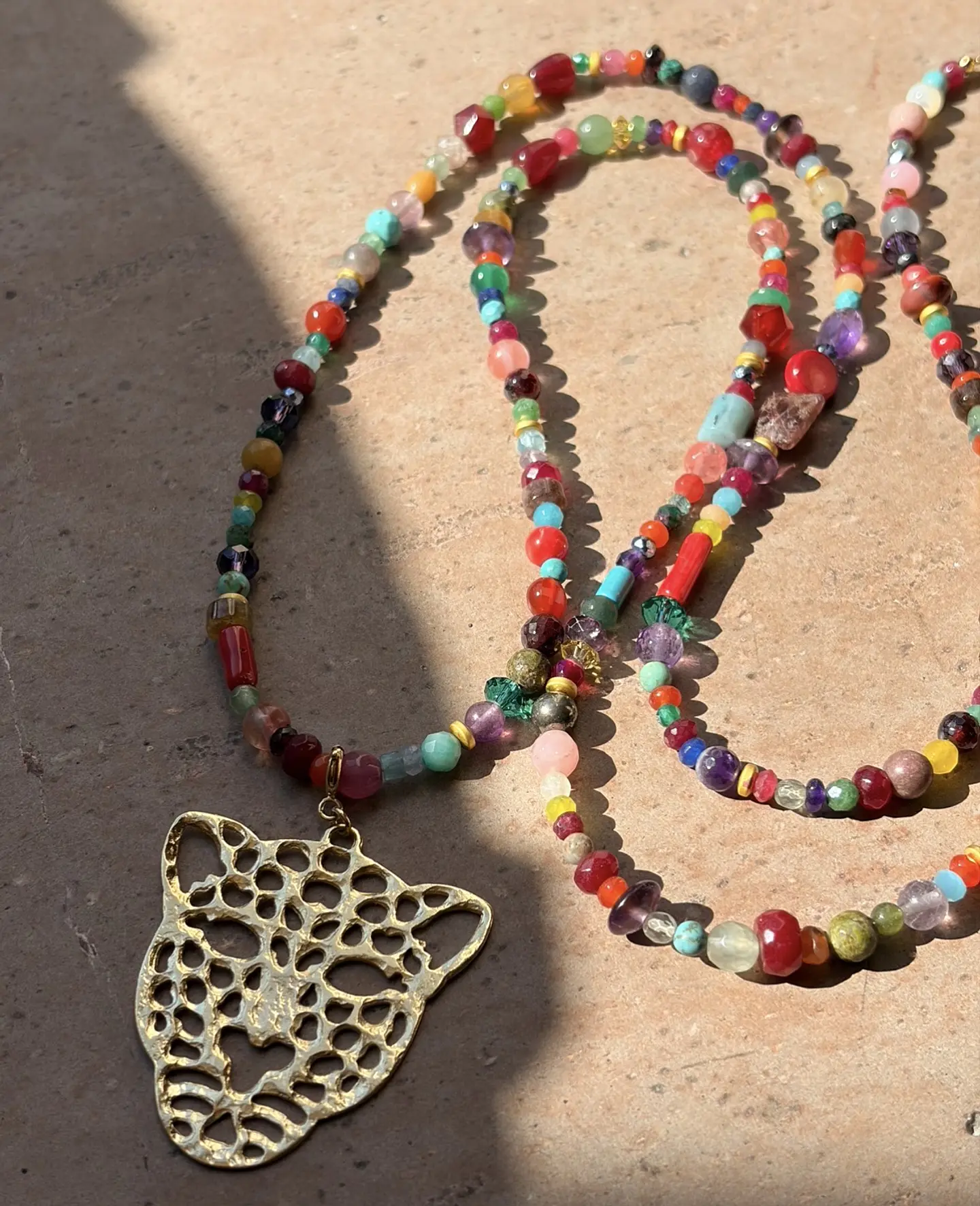 Collar Largo Colores Tigre 1