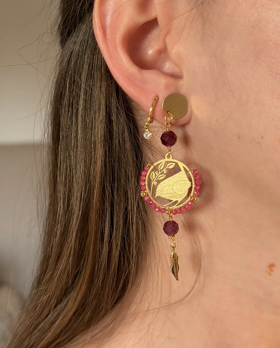 Aros Boho Pájaro  1