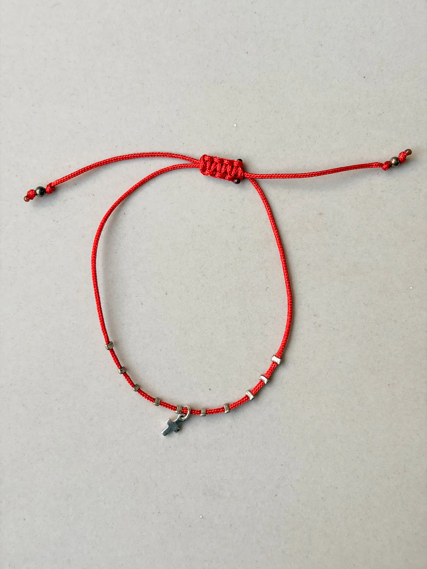 Pulsera Protección Cruz Plata 1