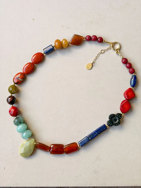 Collar Piedras Otoño