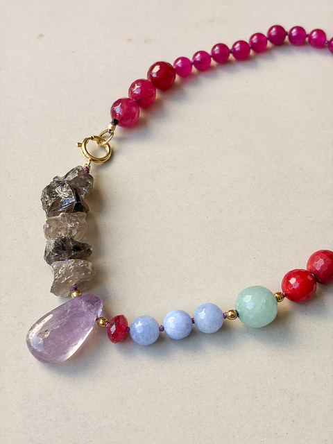 Collar Piedras Colores
