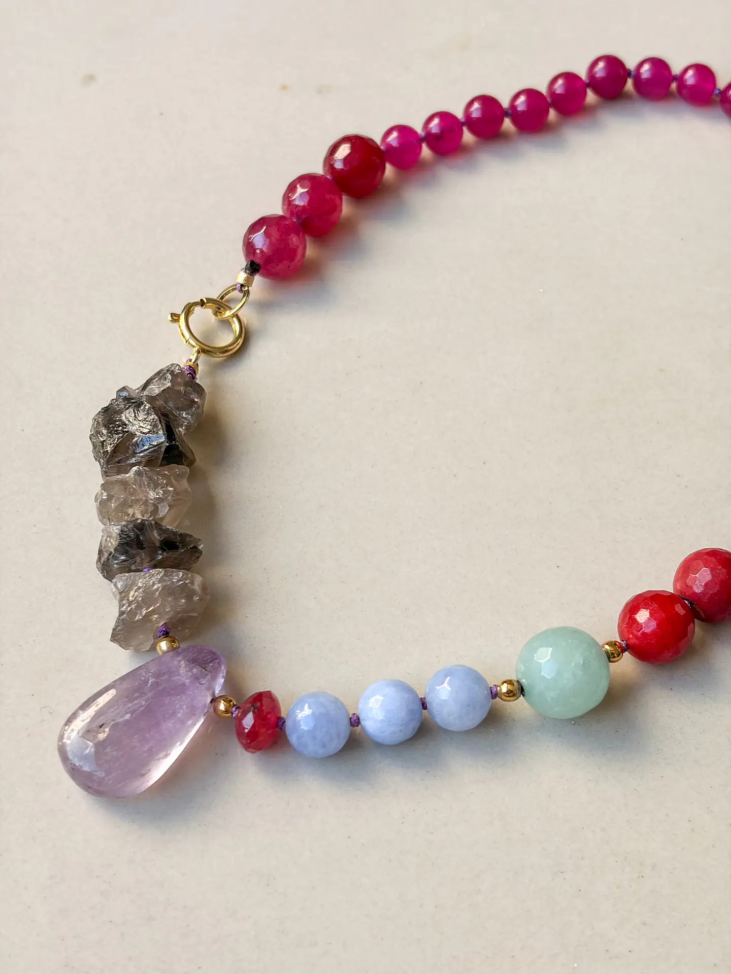 Collar Piedras Colores 1