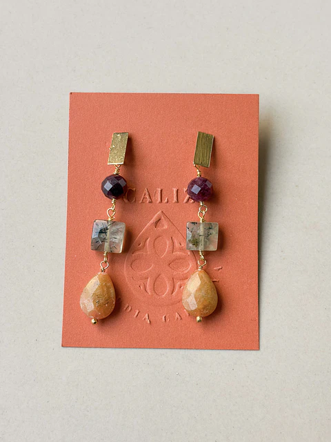 Aros Piedras Colores 02