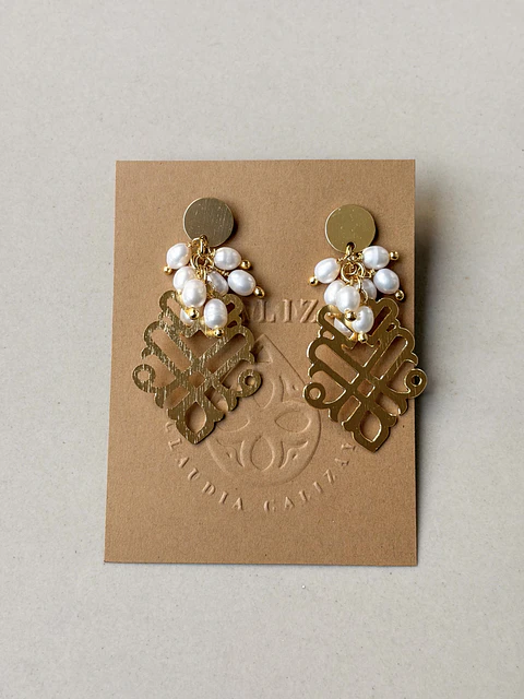 Aros Perlas Gold