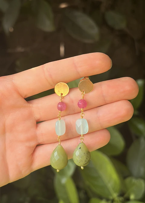 Aros Piedras Colores I