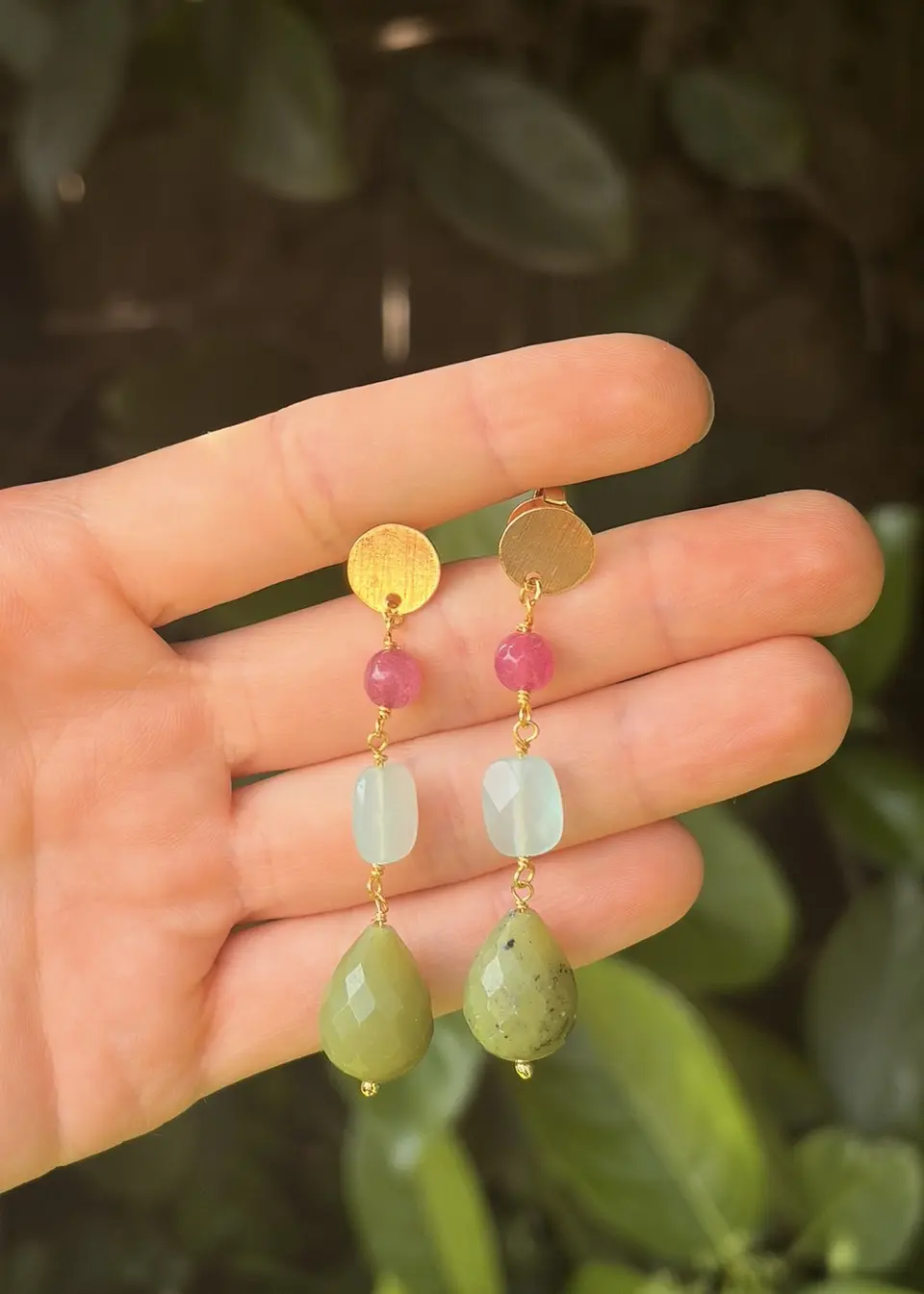 Aros Piedras Colores I 1