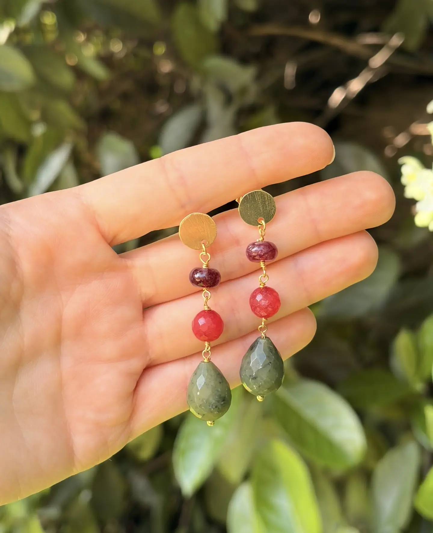 Aros Piedras Colores V 3