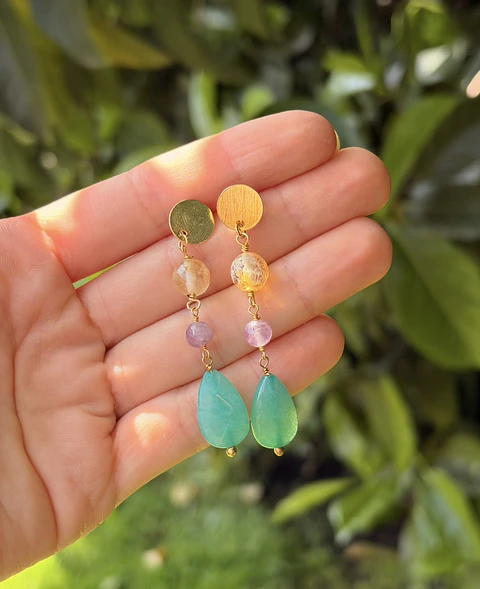 Aros Piedras Colores XI