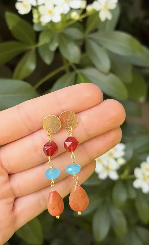 Aros Piedras Colores XII