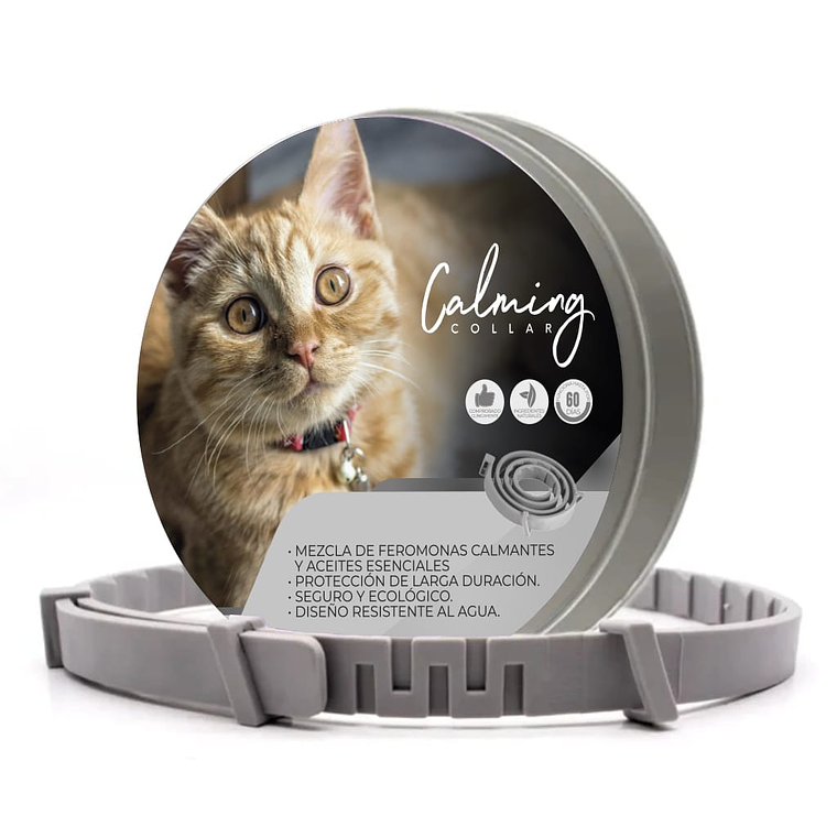 Calming Collar Gato - GRIS 1