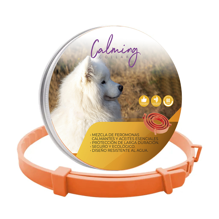 Calming Collar Perro - NARANJA 1