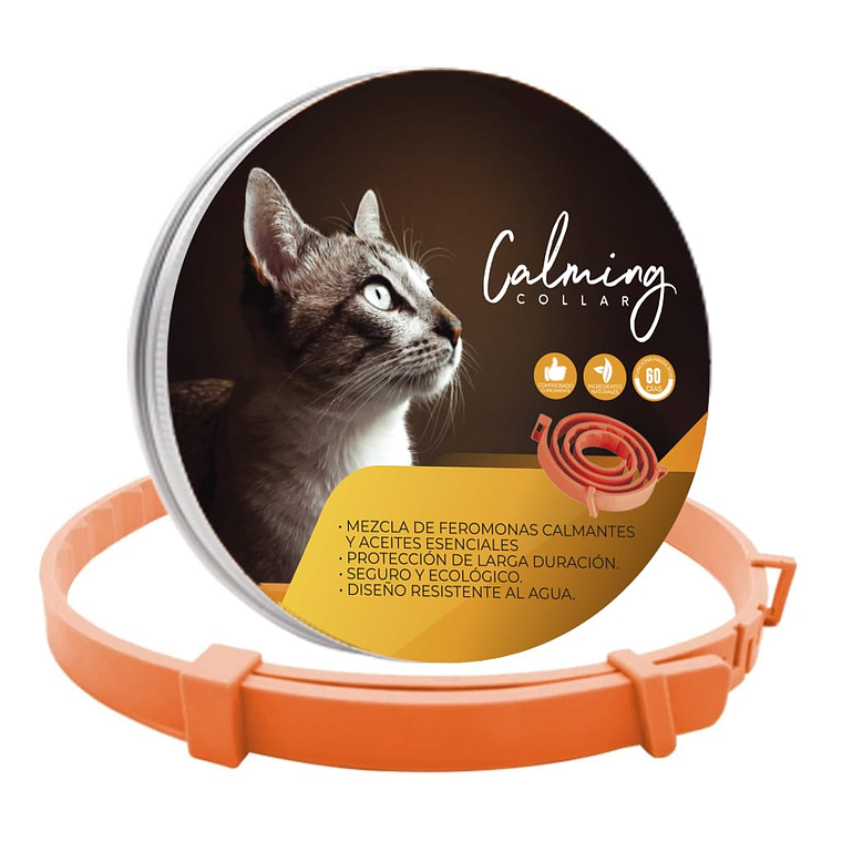 Calming Collar Gato - NARANJA 1