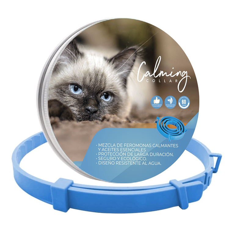 Calming Collar Gato - AZUL 1