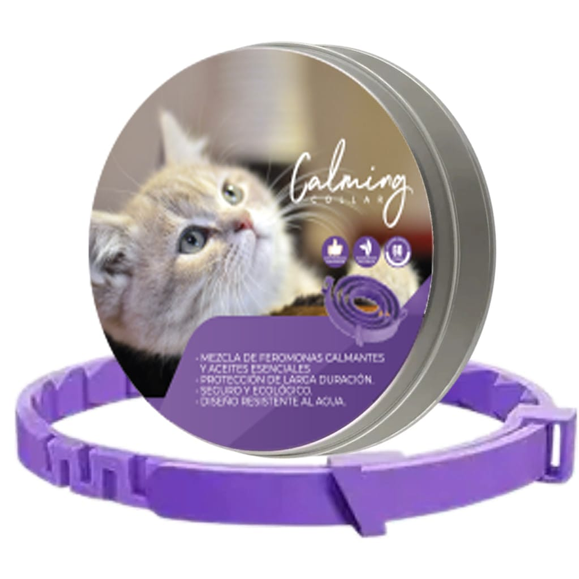 Calming Collar Gato - VIOLETA 1