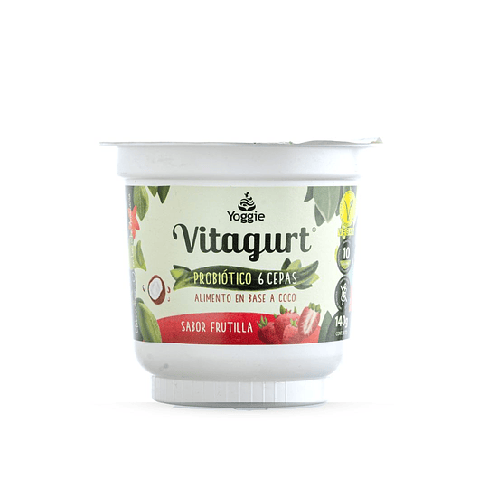 Yogur vegetal Vitagurt Frutilla 140 gr - Yoggie
