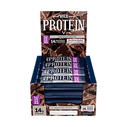 Barra de proteína vegana Chocolate bitter 16 unidades - Wild Protein