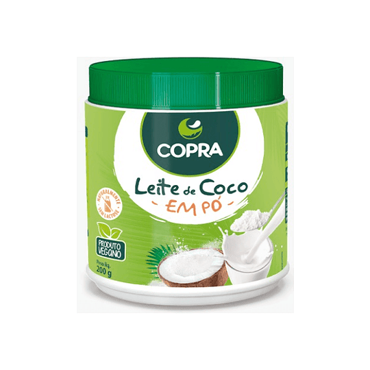 Leche de coco en polvo liofilizada ecológica 200 gr - Sin gluten - SaludViva
